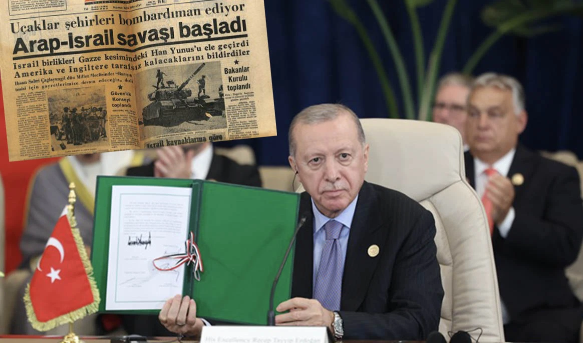 1967 savaşında Türkiye ve Gazze savaşında Türkiye