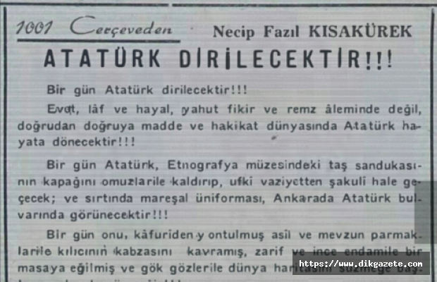 Cumhuriyetin 100. yılında sürpriz var mı!.. Atatürk dirilecek mi?