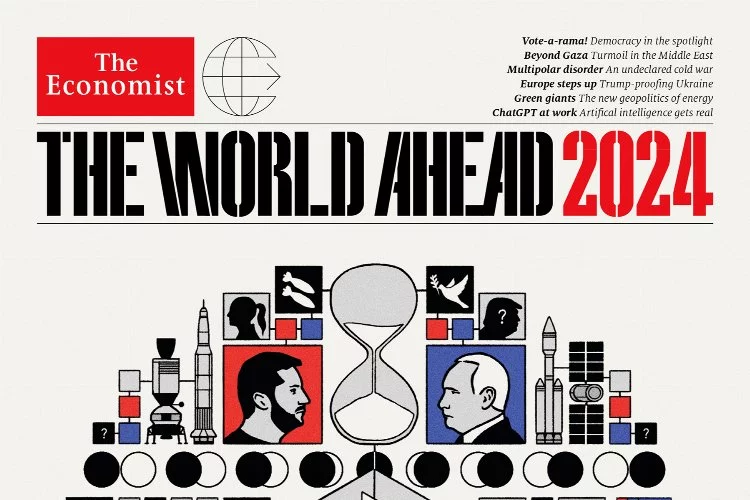 The Economist 2024-cü il üçün üz qapağına diqqətlə nəzər yetirdiyimiz zaman…