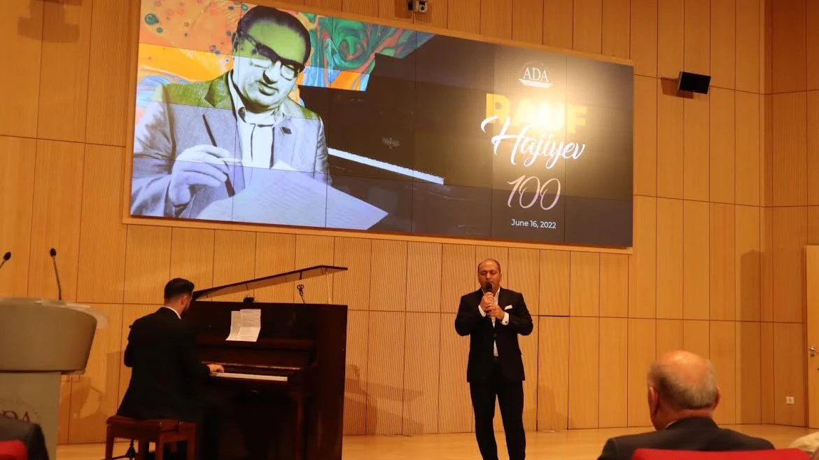 Rauf Hajiyev'in 100. yıldönümü vesilesiyle ADA Üniversitesi'nde konser verildi