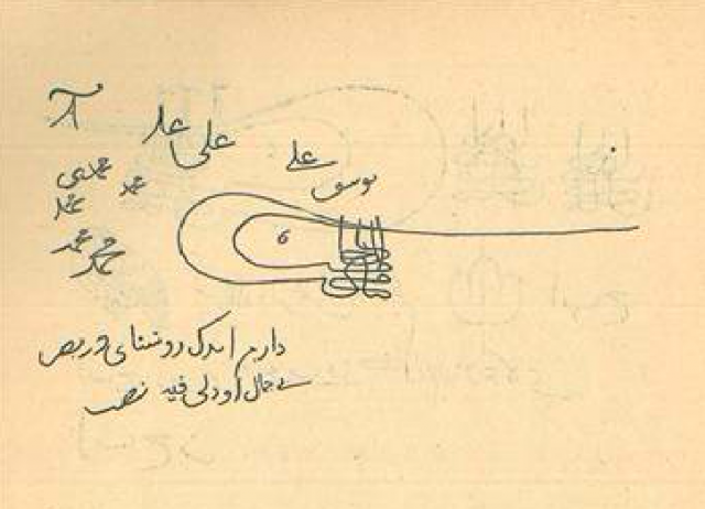 Fatih Sultan Mehmet'in çocukluk çalışma ve çizimleri ile dolu ‘Not’ defteri