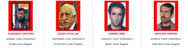 Aranan teröristleri bulana ödül var!
