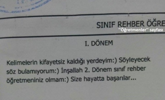 “Fenomen Karneler!.." Sınıf Rehber Öğretmeninin Öğrenciler Hakkındaki Görüşleri!..