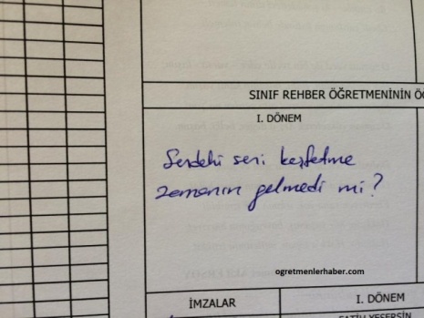 “Fenomen Karneler!.." Sınıf Rehber Öğretmeninin Öğrenciler Hakkındaki Görüşleri!..