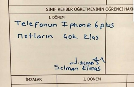 “Fenomen Karneler!.." Sınıf Rehber Öğretmeninin Öğrenciler Hakkındaki Görüşleri!..