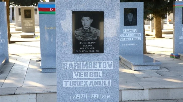 1. Karabağ Savaşı şehidi Yerbol Barınbetov, ana vatanı Kazakistan'da unutulmadı