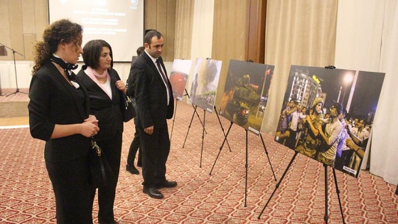 15 Temmuz Fotoğraf Sergisi Kazakistan'da açıldı