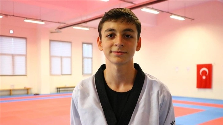 15 yaşındaki tekvandocu Yiğit Ali, Avrupa'dan madalyayla dönmek istiyor