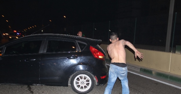 3 aracı yaktı, polisten böyle kaçtı