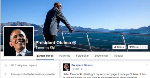 Obama Facebook hessabı açtı