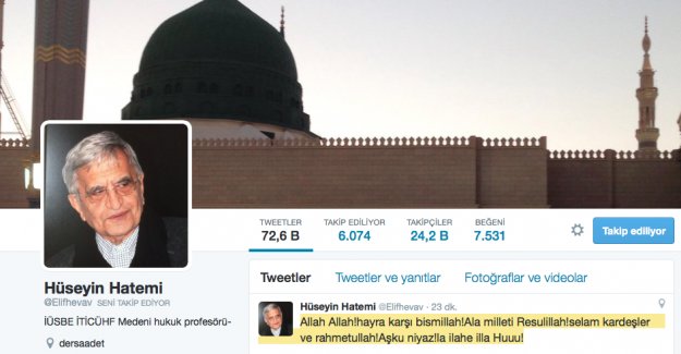 Twitter çakalları, Hatemi Hoca’nın hesabına saldırdı