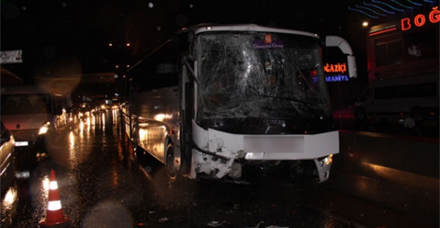 TIR makas yaptı, işçi servisleri birbirine girdi: 8 yaralı!