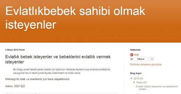 Yeni doğan bebeğini internet üzerinden satmaya çalıştı