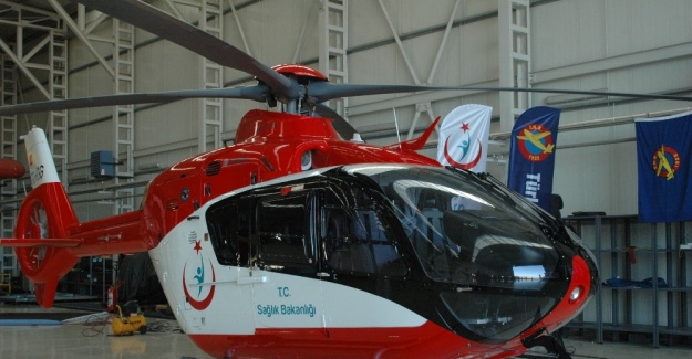 İşte gece görüşlü ambulans helikopterimiz