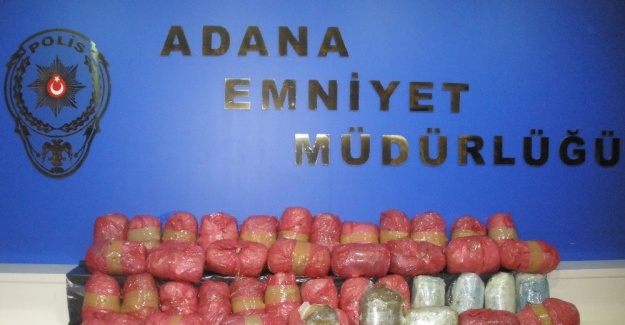 Turşu bidonlarında 53 kilo esrar