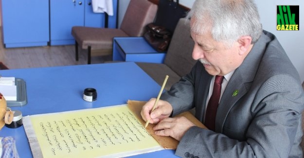 Hattat Prof. Şükrü Olgun: İştiyakla yazma arzusu, Allah-u Teala'nın bir lütfu