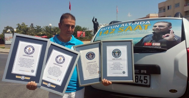 Dünya rekortmeni Karabay, sertifikasını aldı