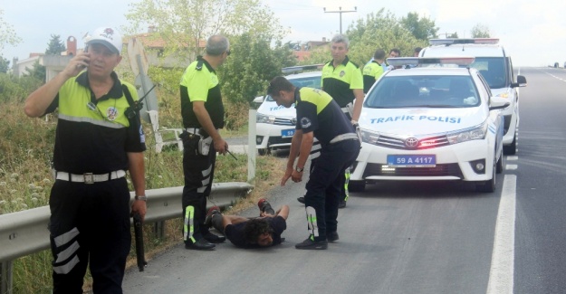 Polisten kaçan sürücü kıskıvrak yakalandı
