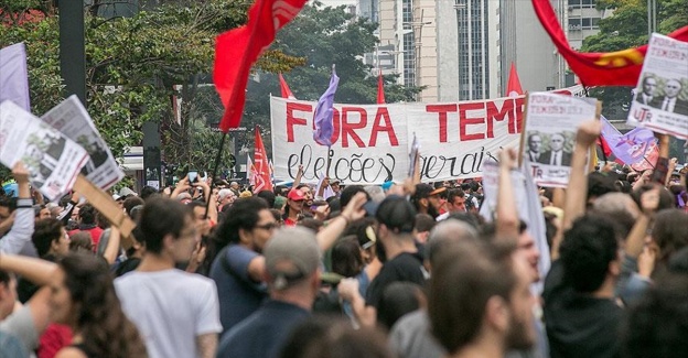 Brezilya'da Temer'in başkanlığa getirilmesi protesto edildi
