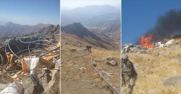 PKK'nın İran sınırındaki kaçak boru hattı imha edildi