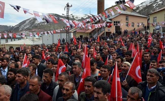 Bitlis'te 'Ter&ouml;re Hayır, Huzura Evet' mitingi
