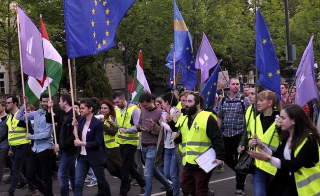 Macaristan'da Avrupa Birliği eylemi
