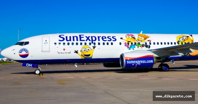 SunExpress&#039;in yeni uçağı “Minyonlar“ ile geldi