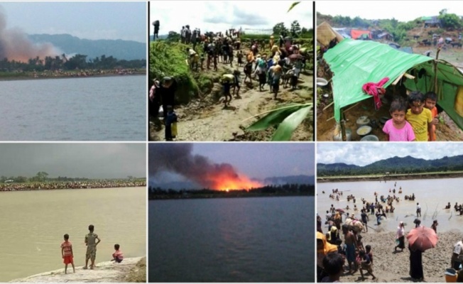HRW, uydu görüntülerinden Arakan'da en az 10 yangın tespit etti