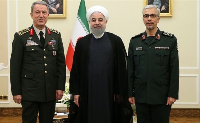 Orgeneral Akar ile İran Cumhurbaşkanı Ruhani g&ouml;r&uuml;şt&uuml;