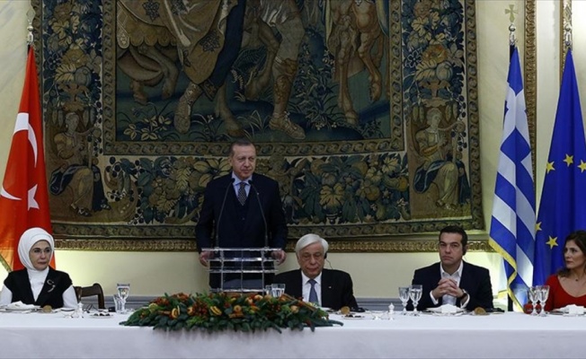 Cumhurbaşkanı Erdoğan: Türk ve Yunan yatırımcılar el ele vermeli