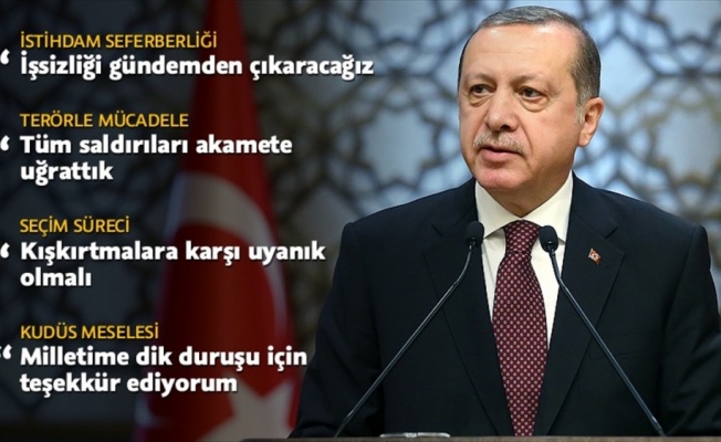 Cumhurbaşkanı Erdoğan'dan yeni yıl mesajı