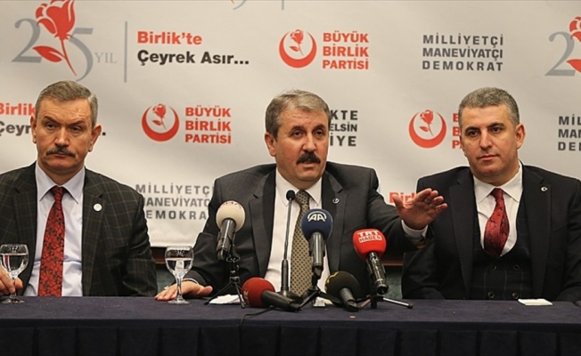 BBP Genel Başkanı Destici: Bu harekat asla Kürtlere yönelik değildir