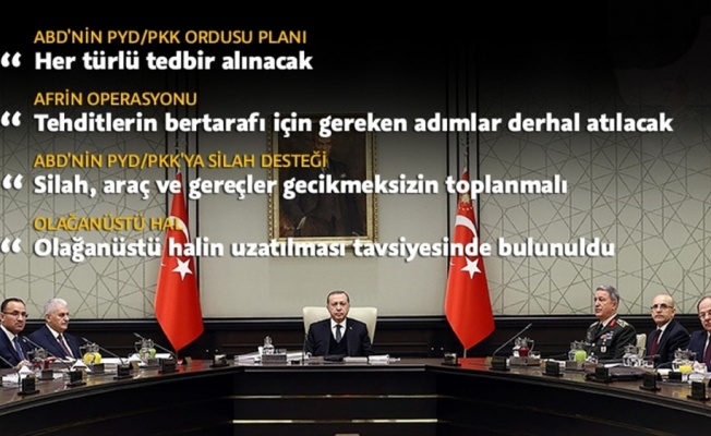 MGK bildirisi açıklandı: Tehditlerin bertarafı için gereken adımlar atılacak
