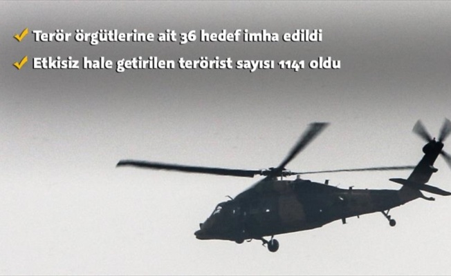 Zeytin Dalı Harekatı'nda 1141 terörist etkisiz hale getirildi