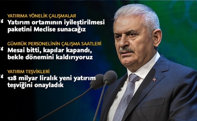 Başbakan Yıldırım: Yatırım ortamının iyileştirilmesi paketini Meclise sunacağız