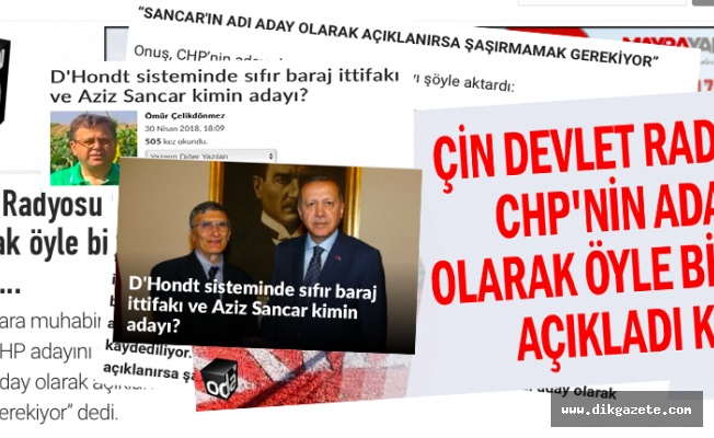 Çin Devlet Radyosu bizi, Oda Tv ise Çin’i takip ediyor!