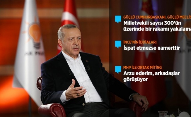Cumhurbaşkanı Erdoğan: Güçlü bir cumhurbaşkanı istiyorsanız, güçlü bir Meclise de ihtiyacımız var