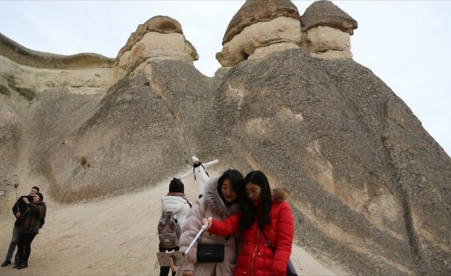 Kapadokya'da Çinli turist yoğunluğu