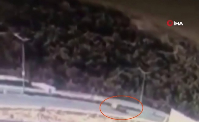 Otomobil tutkunu genç dere yatağına böyle uçtu