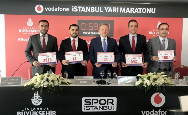 Vodafone 14. İstanbul Yarı Maratonu için geri sayım sürüyor
