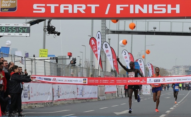 Vodafone 14. İstanbul Yarı Maratonunun galibi Kenyalı atletler