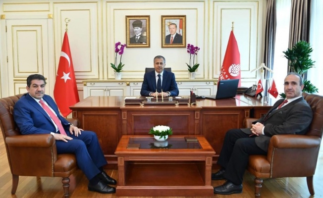 Ali Yerlikaya, AK Parti ve CHP Grup Başkan Vekillerini kabul etti