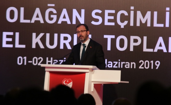 Bakan Kasapoğlu: "Finansal fair play şartlarına hakim olmalıyız"