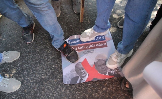 Filistinliler ABD’nin Yüzyılın Anlaşması planını protesto etti