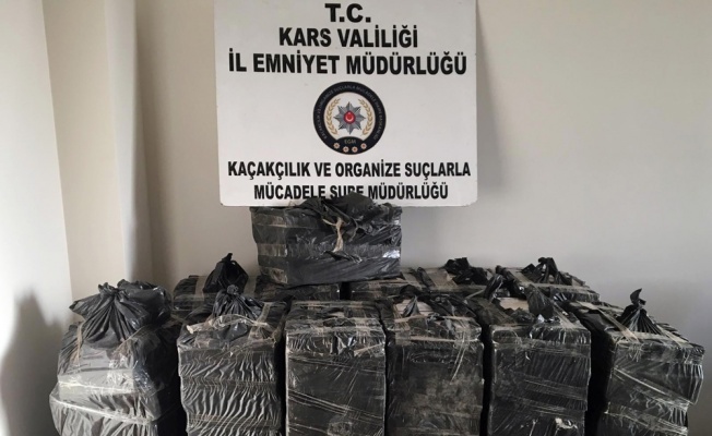 Kars’ta 17 bin 240 paket kaçak sigara ele geçirildi