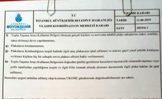 Servis şoförlerinin plaka tahdidi sorunu çözüme kavuştu