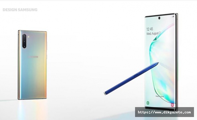 Samsung'dan Galaxy Note 10'a yeni tasarım