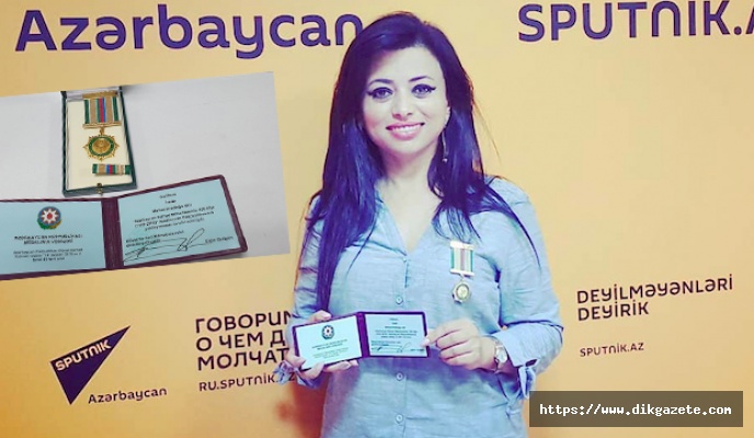 Yazarımız İrade Celil'e Azerbaycan'da Devlet Madalyası; Bu beni çok sevindirdi!
