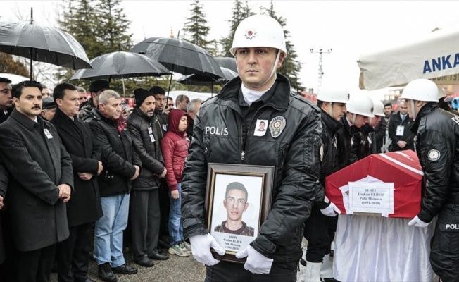 Şehit polis Elber'in cenazesi toprağa verildi