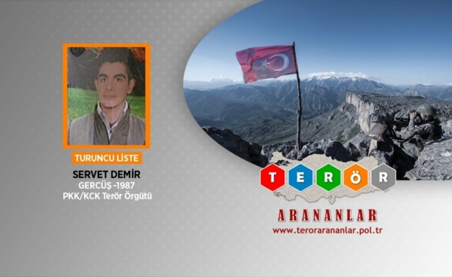 Turuncu Liste'de yer alan Servet Demir etkisiz hale getirildi